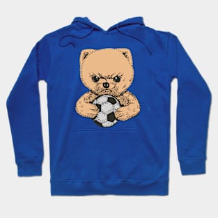 Angry soccer bear Hoodie